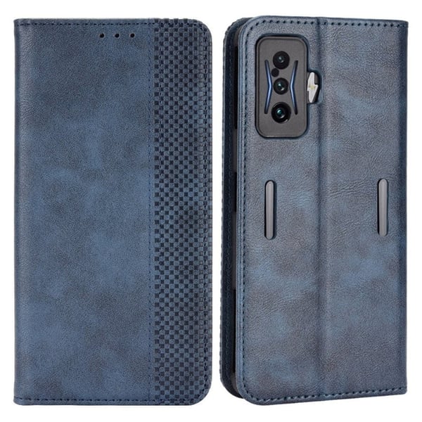 Bofink Vintage Xiaomi Poco F4 GT / Xiaomi Redmi K50 Gaming lærveske - Blå Bofink Vintage Xiaomi Poco F4 GT / Xiaomi Redmi K50 Gaming lærveske - Blå