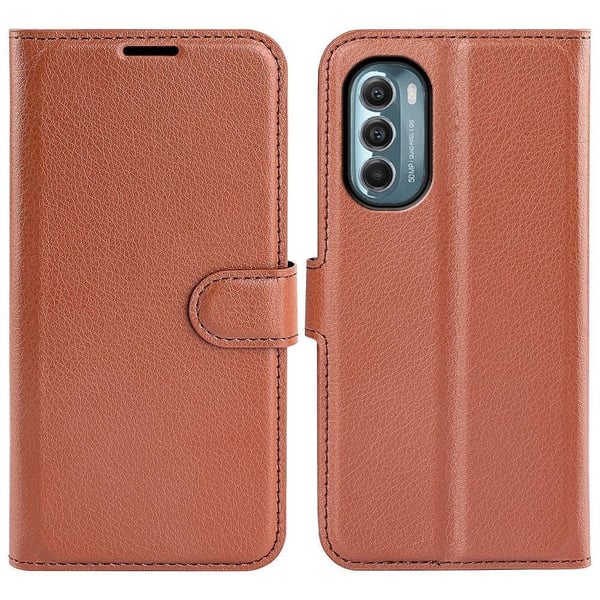 Classic Motorola Moto G (2022) flip etui - Brun