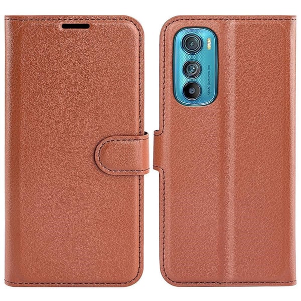 Classic Motorola Edge 30 flip etui - Brun