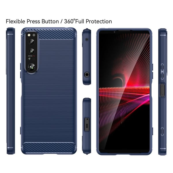 Carbon Flex Sony Xperia 1 IV kotelot - Sininen