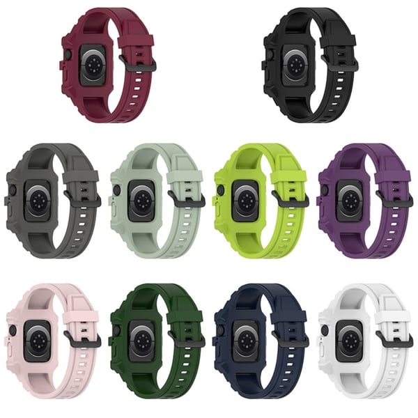 Apple Watch (41 mm) kul klokkerem i silikon med deksel - Rosa