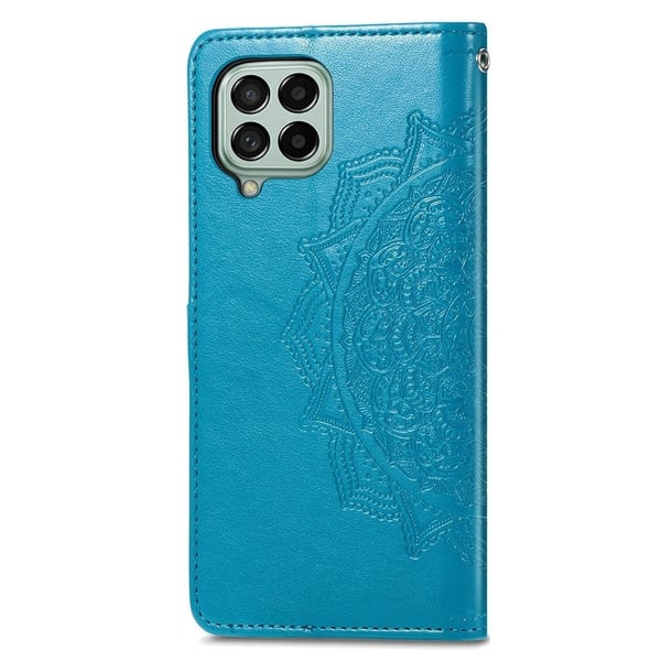 Mandala Samsung Galaxy M53 5G etui i lær - Blå