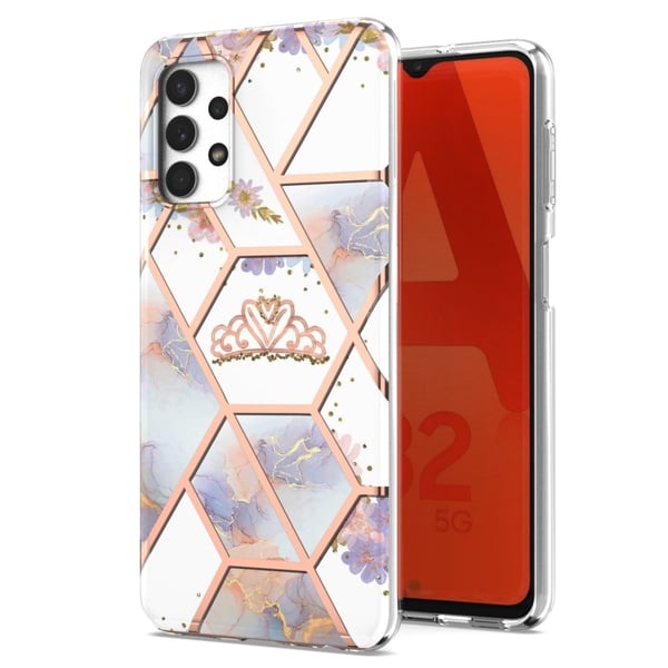 Marble design Samsung Galaxy A23 cover - Krone