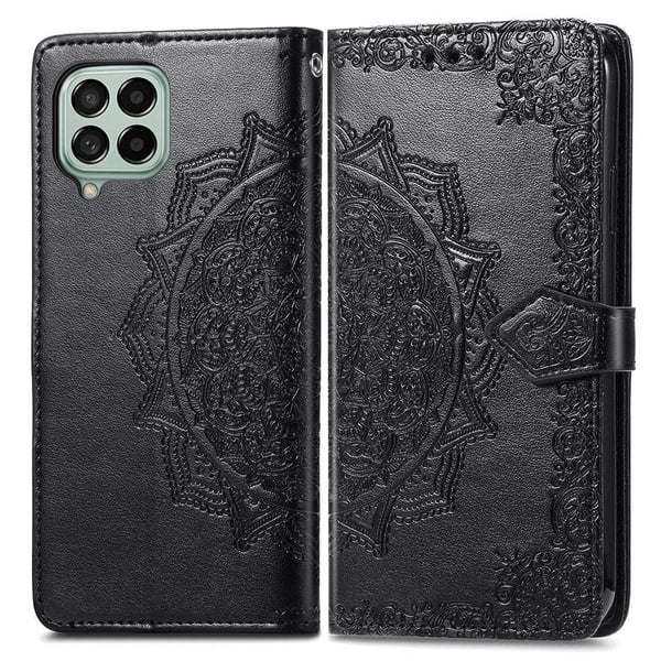 Mandala Samsung Galaxy M53 5G etui i lær - Svart