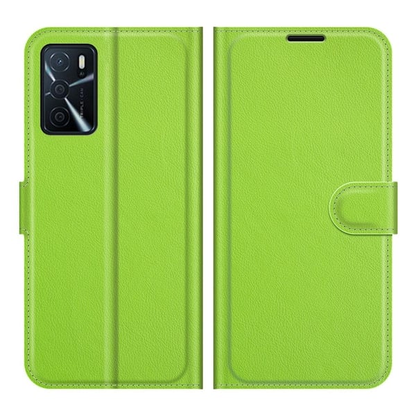 Classic Oppo A54s / Oppo A16s / Oppo A16 flip etui - Grønn