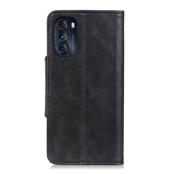 Alpha Motorola Moto G (2022) flip etui i lær - Svart