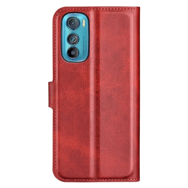 Motorola Edge 30 nahkainen lompakokkotelo - Punainen