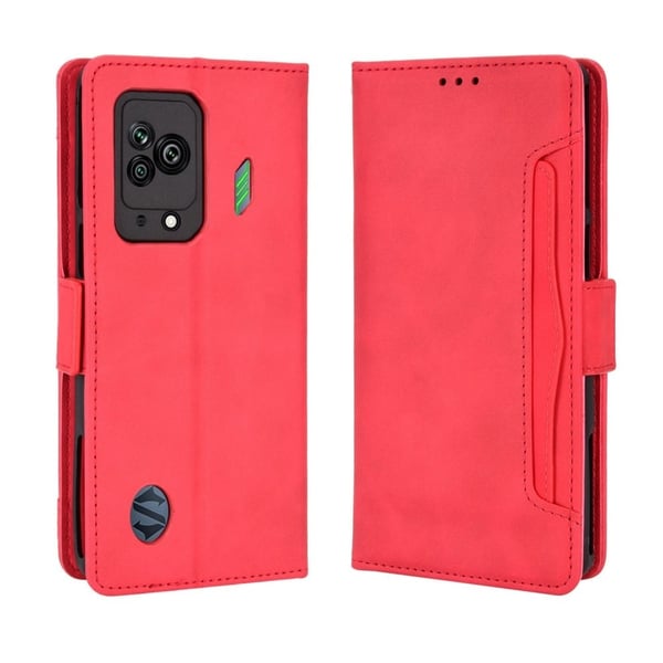 Lommebok-etui i moderne skinn-design Xiaomi Black Shark 5 - Rød