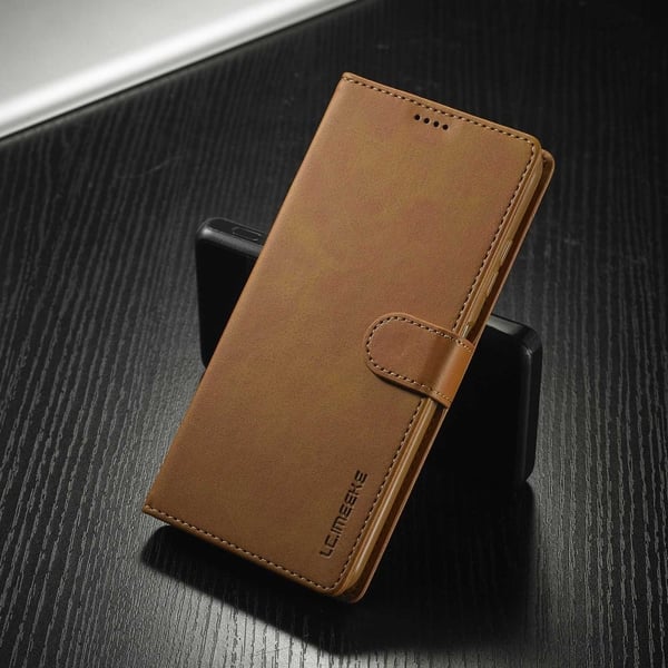 LC.IMEEKE Samsung Galaxy A03 flip etui - Lysebrun