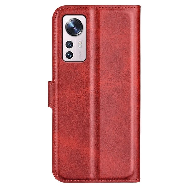 Skinn-etui i lommebok-stil for Xiaomi 12 Lite - Rød