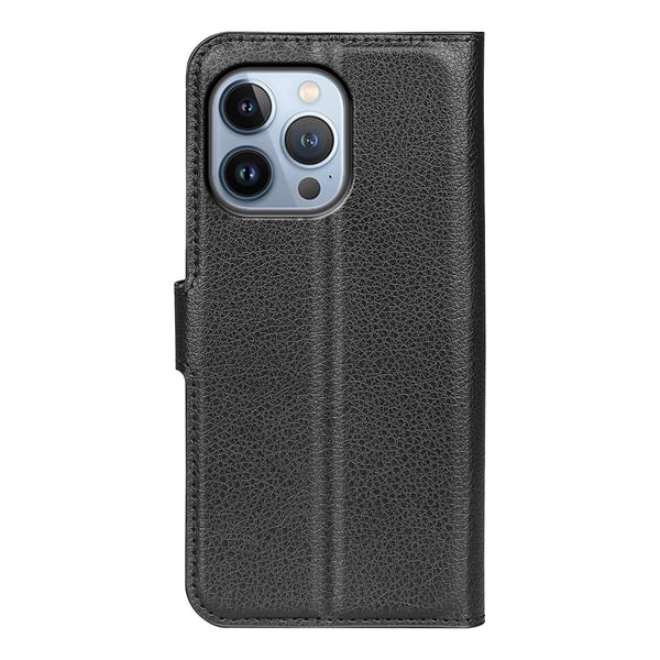 Classic iPhone 14 Pro Max flip etui - Svart