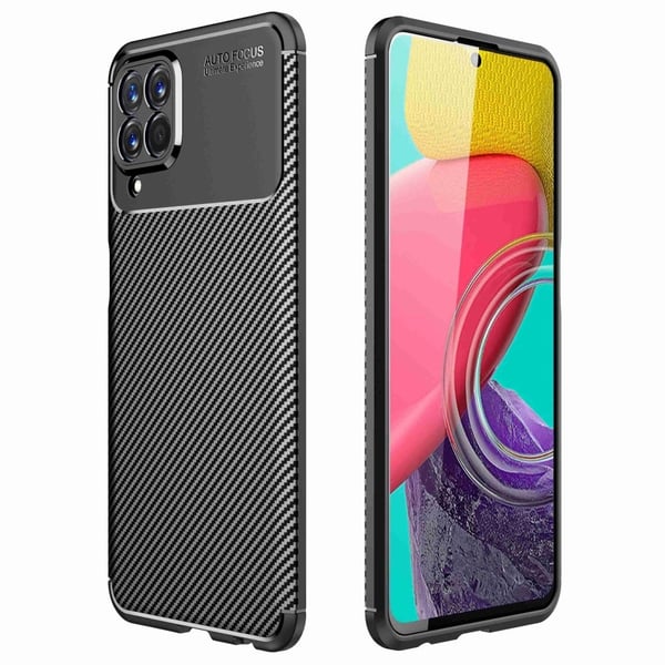 Carbon Shield Samsung Galaxy M33 5G deksel - Svart