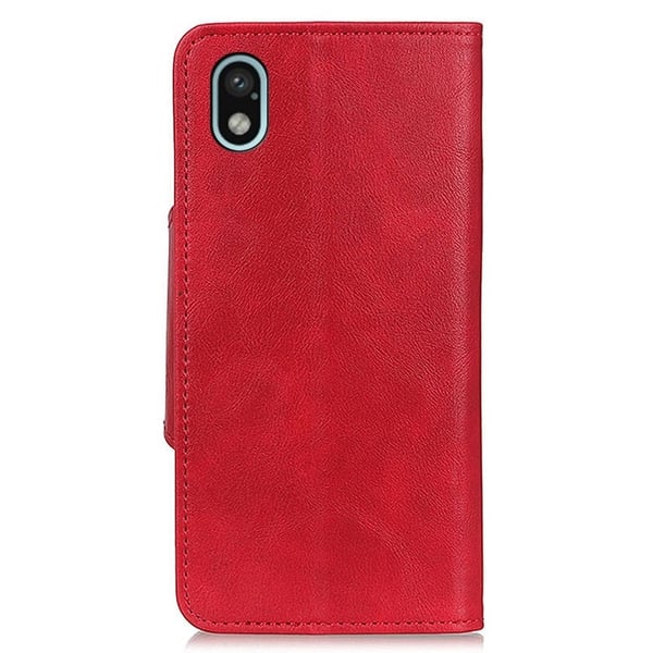 Alpha Sony Xperia Ace III flip etui i lær - Rød