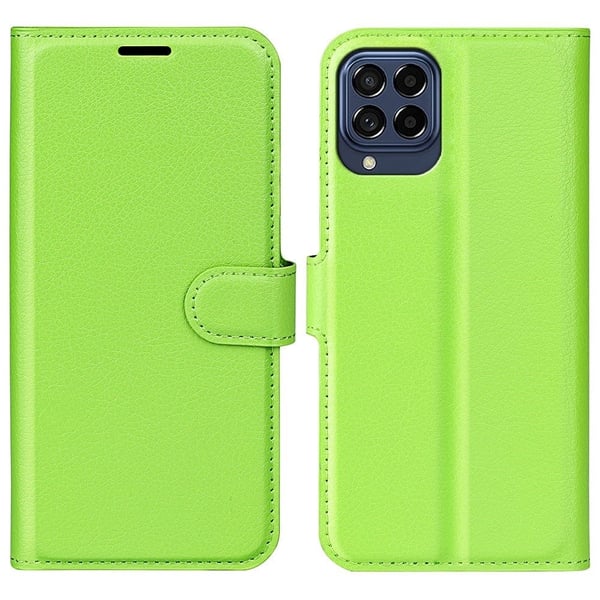 Classic Samsung Galaxy M53 5G flip etui - Grønn