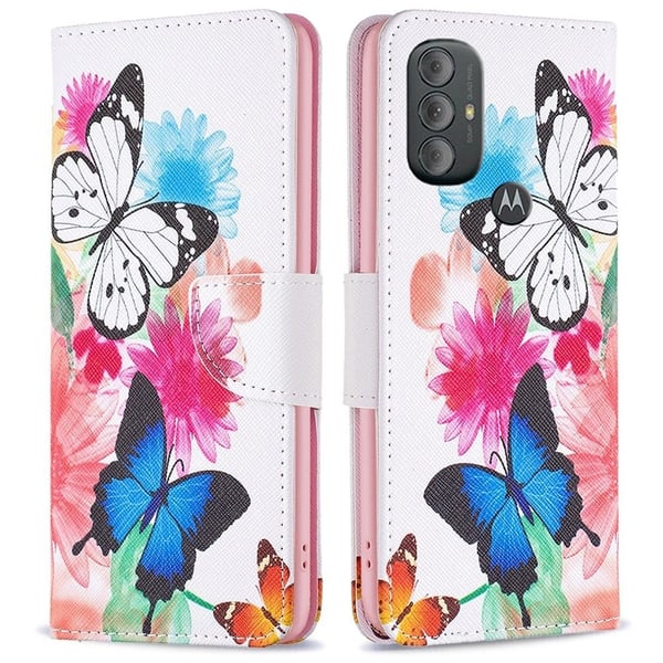 Wonderland Motorola Moto G Power (2022) flip-etui - To Sommerfugler
