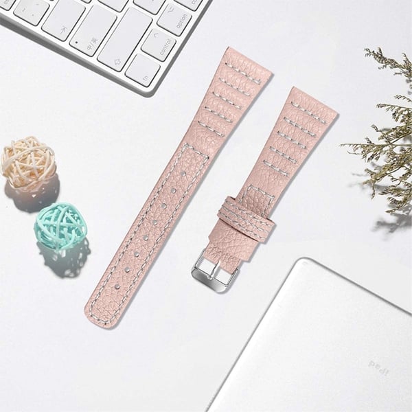 Ticwatch GTX / Pro Topplag klokkerem i ekte skinn - Rosa