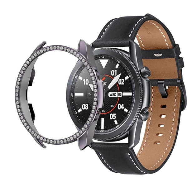 Glitterdeksel med rhinestone til Samsung Galaxy Watch 3 (41 mm) - Grå