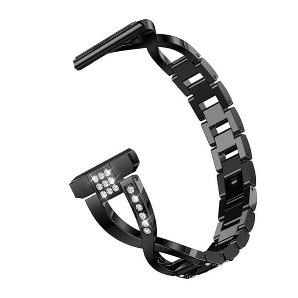 Ticwatch GTX / Pro X-formet urrem med rhinestone - Svart