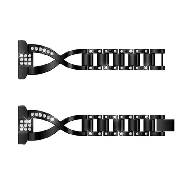 Ticwatch GTX / Pro X-formet urrem med rhinestone - Svart