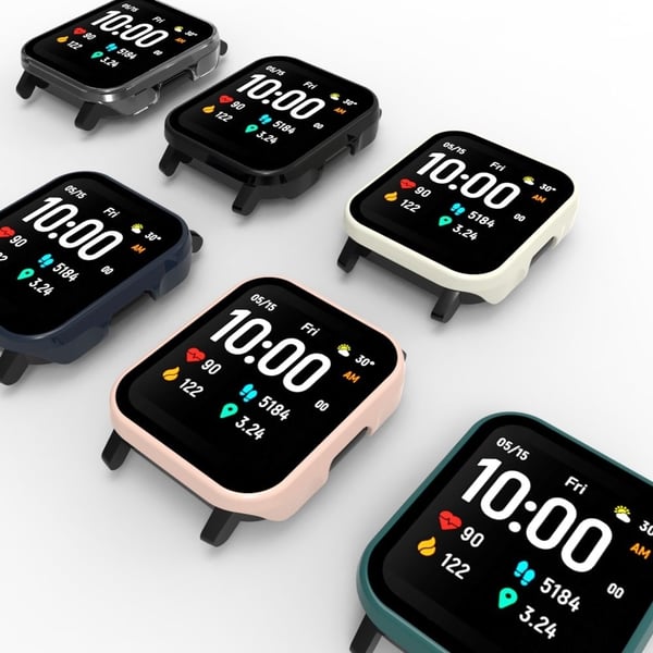 Haylou SmartWatch LS02-deksel med skjermbeskytter i herdet glass - Beige