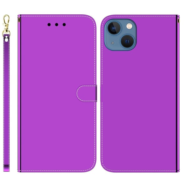 Mirror iPhone 14 Plus flip-etui - Lilla