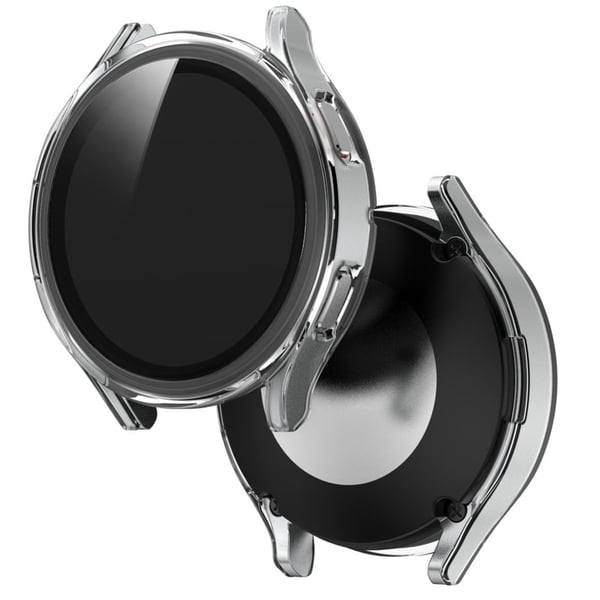 Samsung Galaxy Watch 4 (44 mm) galvanisert deksel med skjermbeskytter i herdet glass - Gjennomsiktig