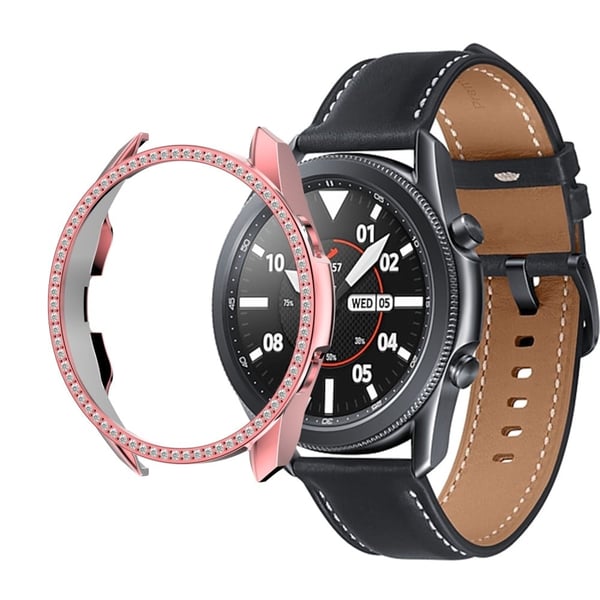 Glitterdeksel med rhinestone til Samsung Galaxy Watch 3 (41 mm) - Rosa