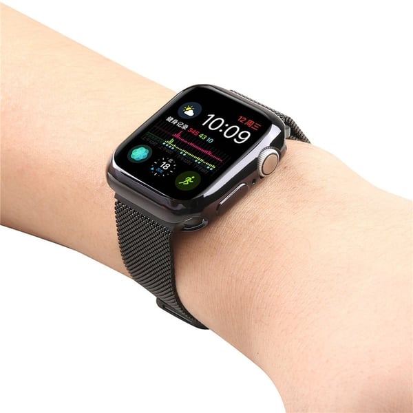 Apple Watch (45 mm) galvanisert deksel - Svart