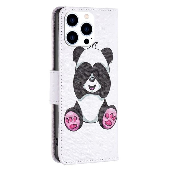 Wonderland iPhone 14 Pro flip kuoret - Panda