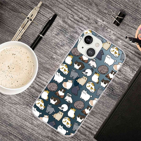 Deco iPhone 14 Plus deksel - Katt
