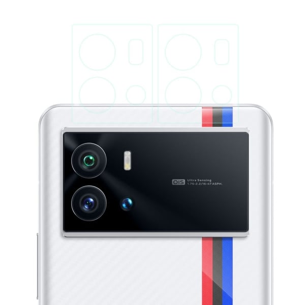 2Pcs Vivo iQOO 9 arc edge karkaistu lasi kamera linssin suojus