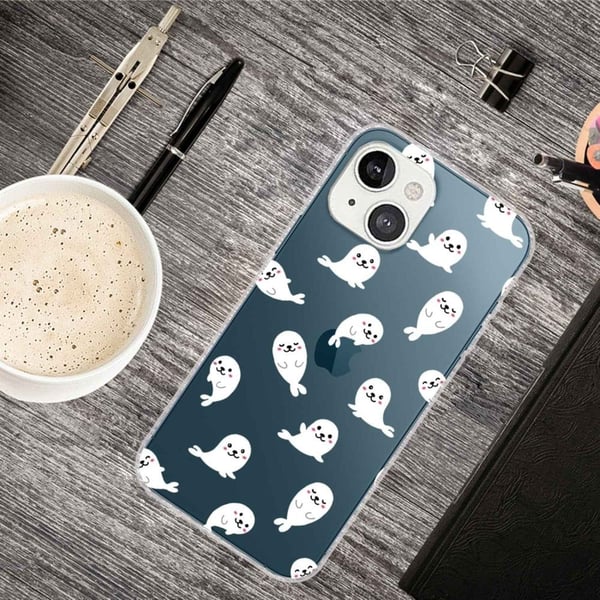 Deco iPhone 14 Plus deksel - Delfin