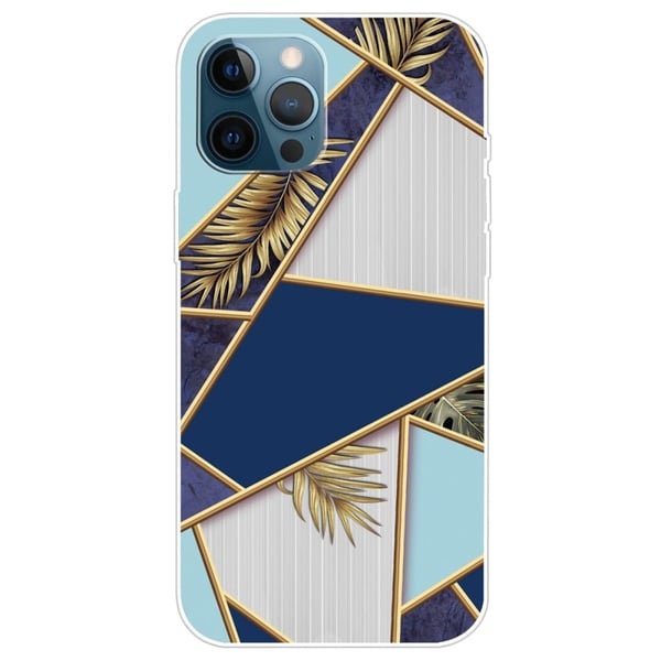 Marmordesign iPhone 14 Pro Max deksel - Fragment Av Farge Og Vinranke