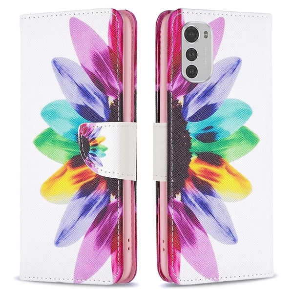 Wonderland Motorola Moto E32 flip-etui - Solsikke