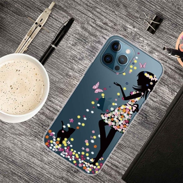 Deco iPhone 14 Pro deksel - Blomsterfe