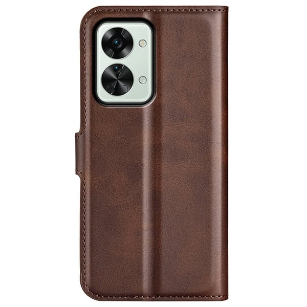 OnePlus Nord 2T læderetui med pung - Brun