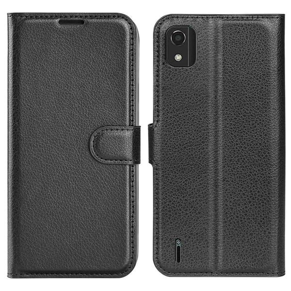Classic Nokia C2 2nd Edition flip etui - Svart