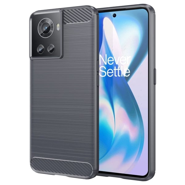 Carbon Flex OnePlus 10R / OnePlus Ace deksel - Grå