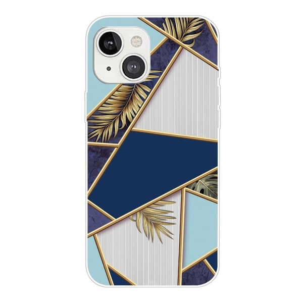 Marmordesign iPhone 14 Plus deksel - Fragment Av Farge Og Vinranke