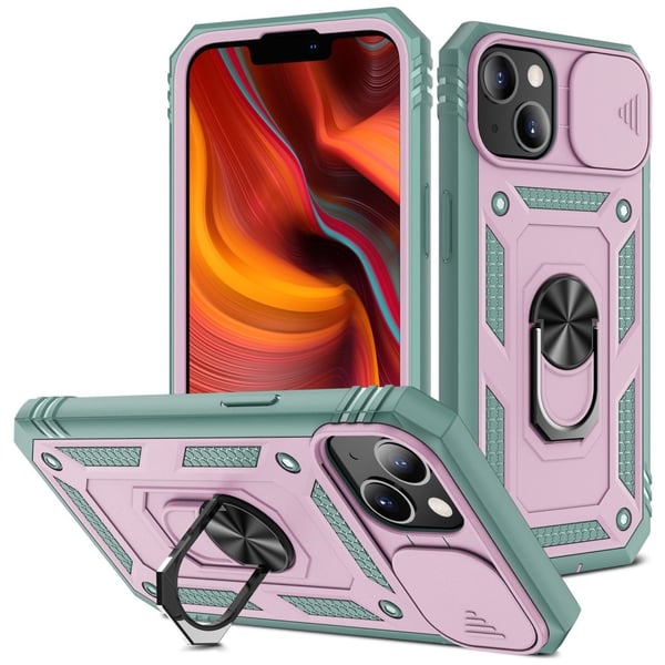 Bofink Combat iPhone 13 kotelot - Pinkki / Vihreä