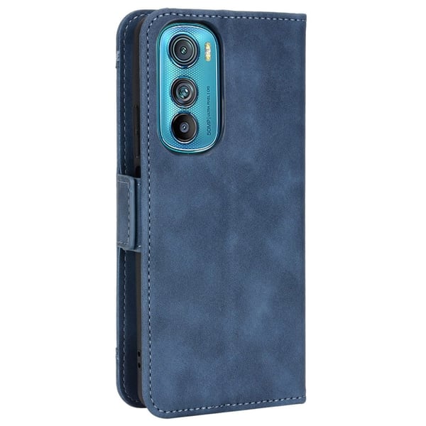 Moderne Motorola Edge 30 læderetui med pung - Blå