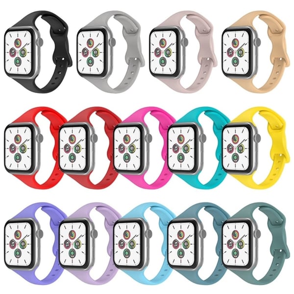 Apple Watch (41mm) enkel silikone-urrem - Gul