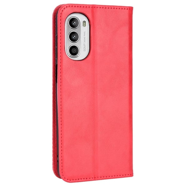 Bofink Vintage Motorola Moto G82 / Motorola Moto G52 nahkakotelo - Punainen