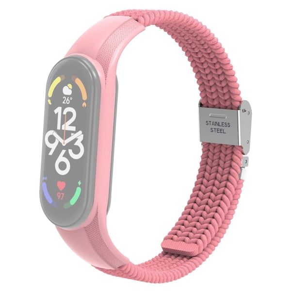 Xiaomi Mi Band 7 nylonklokkerem - Rosa
