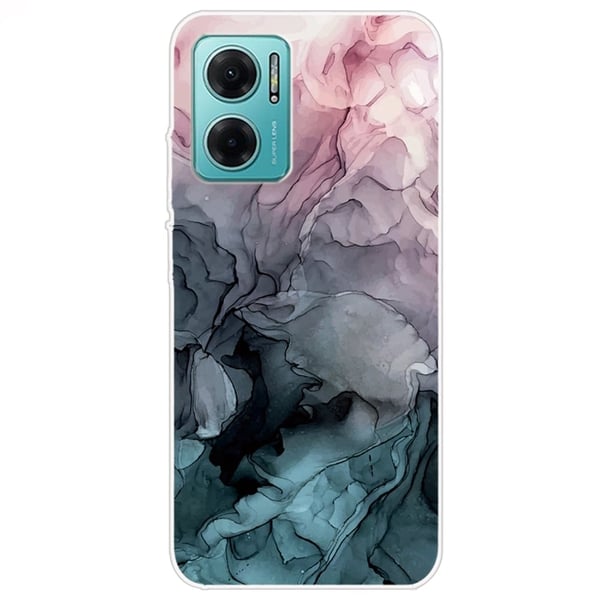 Marmordesign Xiaomi Redmi Note 11E deksel - Rose Og Rose