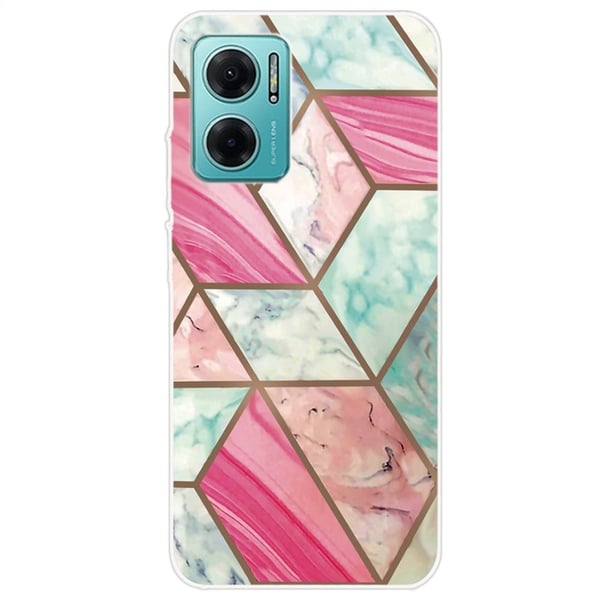 Marble design Xiaomi Redmi Note 11E kotelot - Värikäs Marmori Laatta