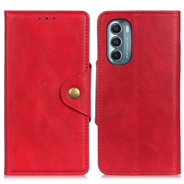 Alpha Motorola Moto G Stylus 5G (2022) flip etui i lær - Rød