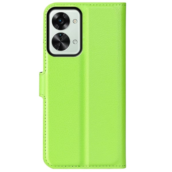 Klassisk OnePlus Nord 2T flip etui - Grøn