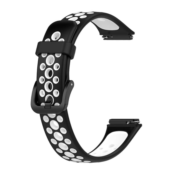 Huawei Band 7 dobbeltfarvet urrem - Sort / Hvid