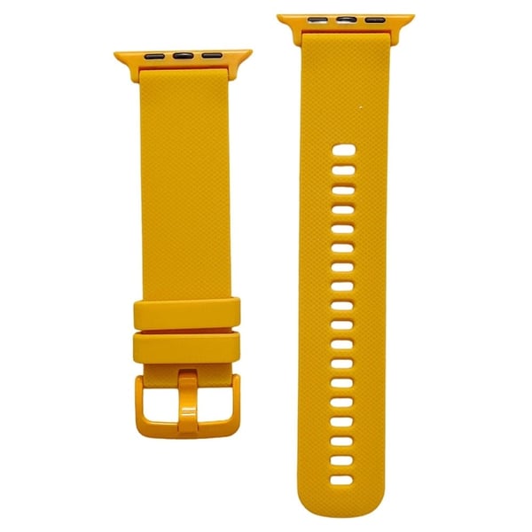 Apple Watch (41 mm) klokkerem i silikon med tekstur - Oransje